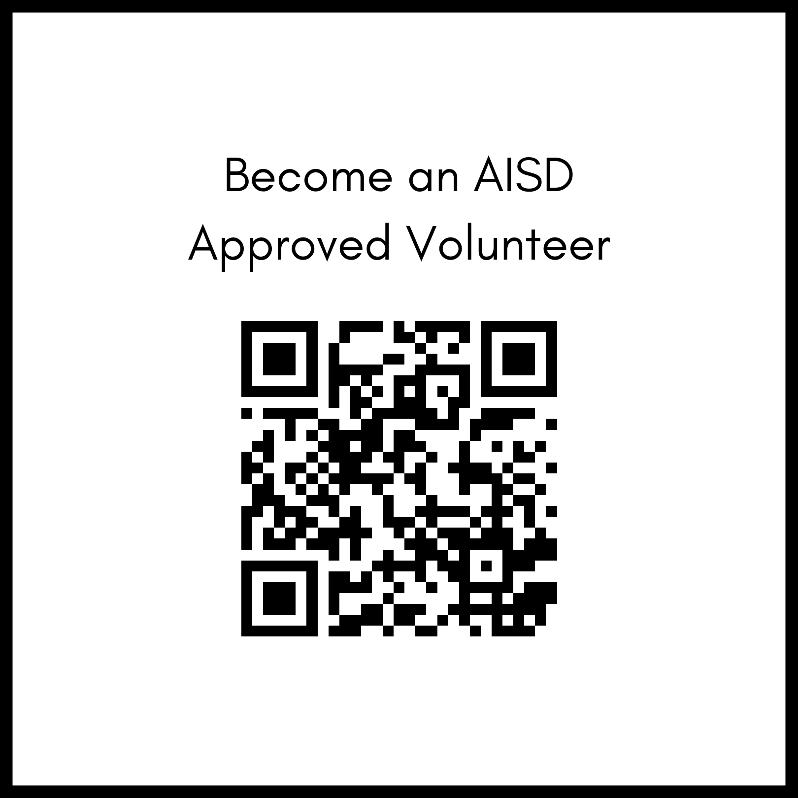 Convierte en un voluntario aprobado por AISD